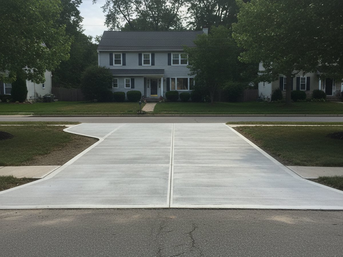 Concrete Driveways completed by Pioneer Concrete Co in Lynbrook, NY