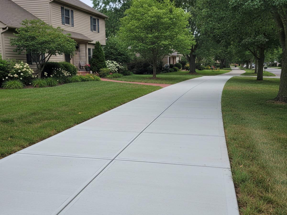Concrete Walkways completed by Pioneer Concrete Co in Brooklyn, NY